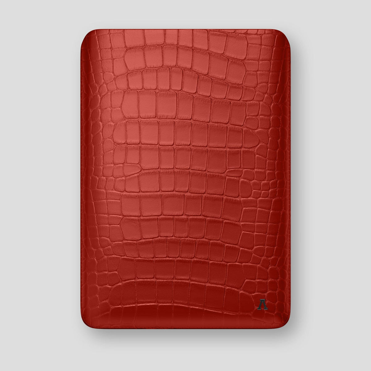Red Sleeve For MacBook Air 15-inch (2023 / 2024) Alligator with Black Metal -1 | Red-Black