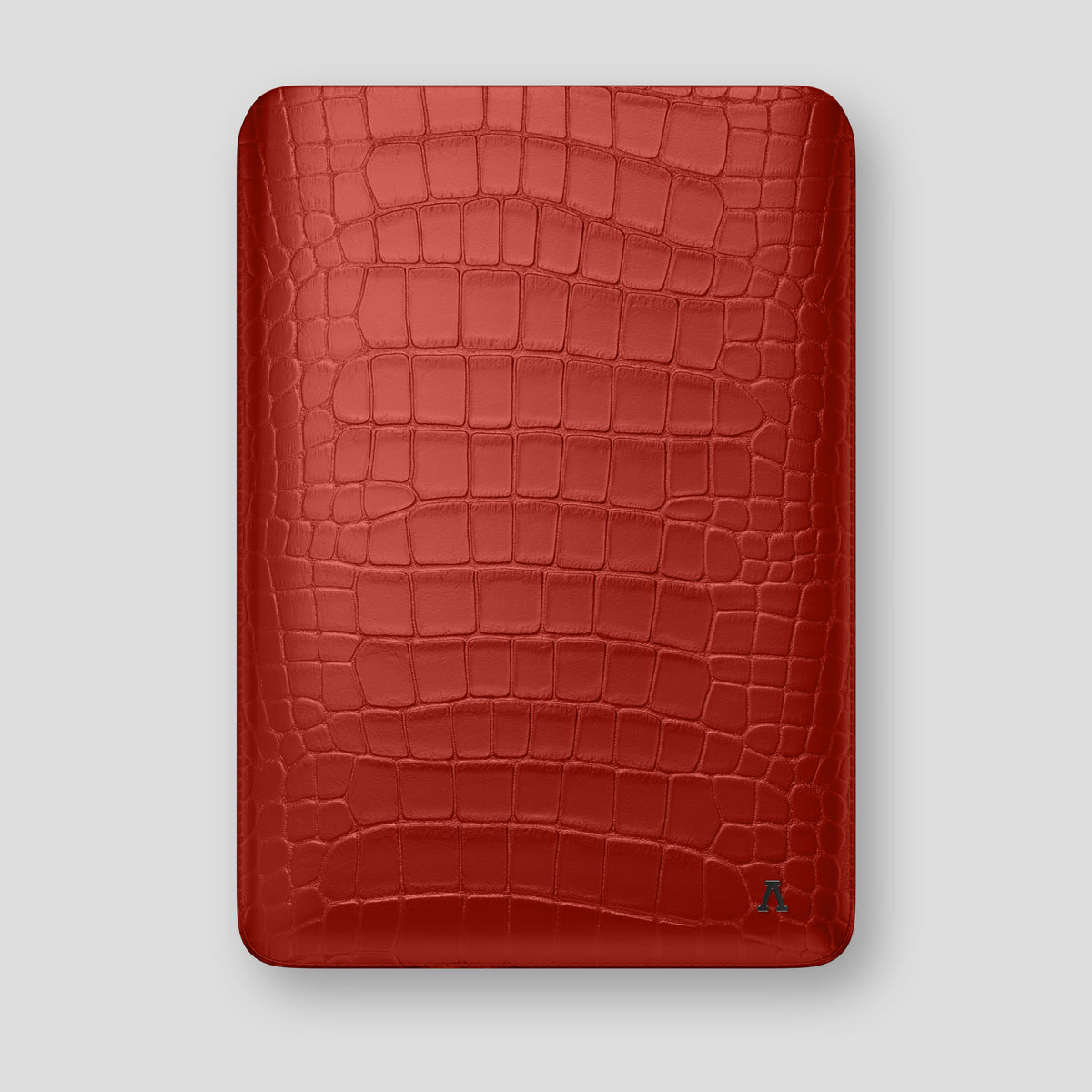 Red Sleeve MacBook Pro 16-inch In Alligator with Black Metal -1 | Red-Black