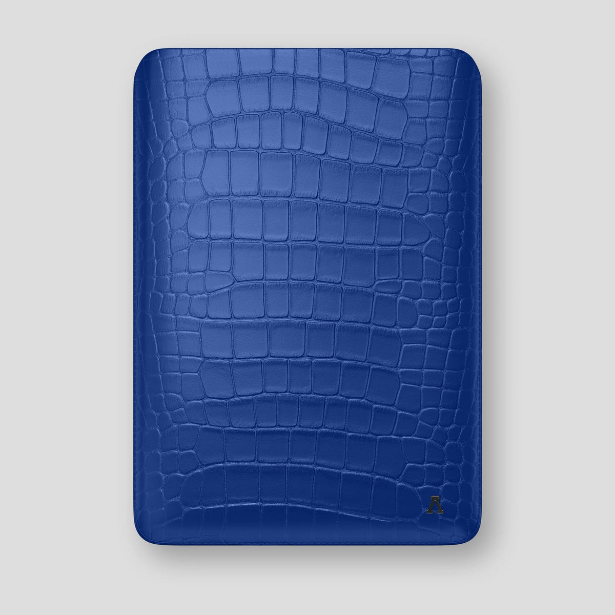 Royal Blue Sleeve For MacBook Air 15-inch (2023 / 2024) Alligator with Black Metal -1 | Royal-Blue-Black