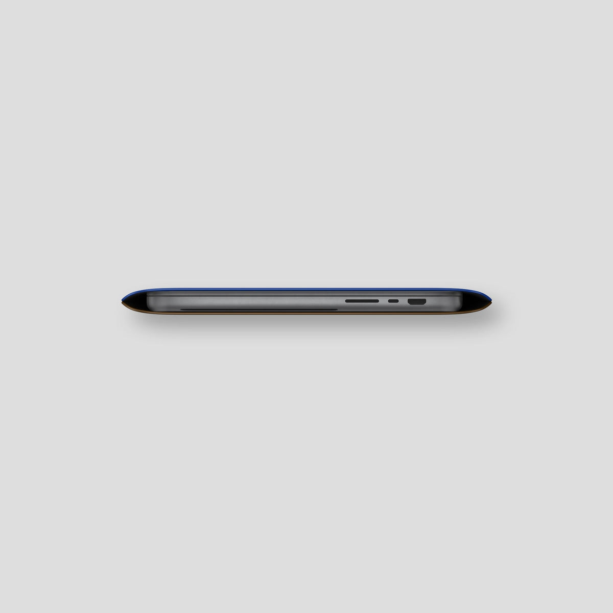 Royal Blue Sleeve For MacBook Air 15-inch (2023 / 2024) Alligator with Steel Metal -4 | Royal-Blue-Steel