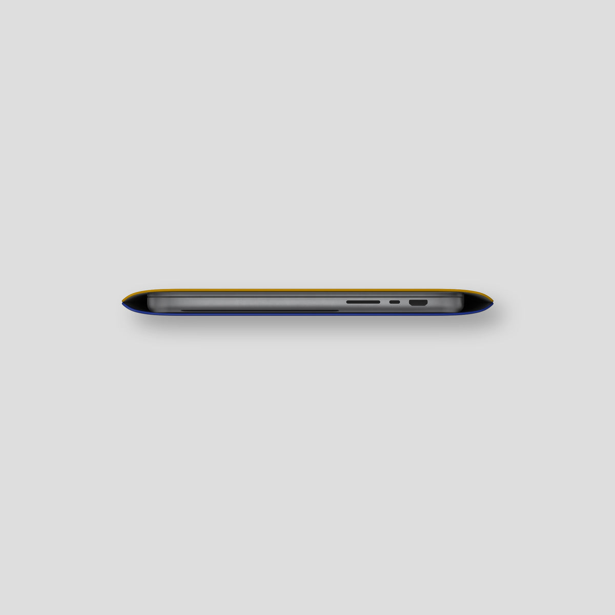 Yellow Sleeve MacBook Pro 16-inch In Alligator with Gold Metal -4 | Yellow-Gold