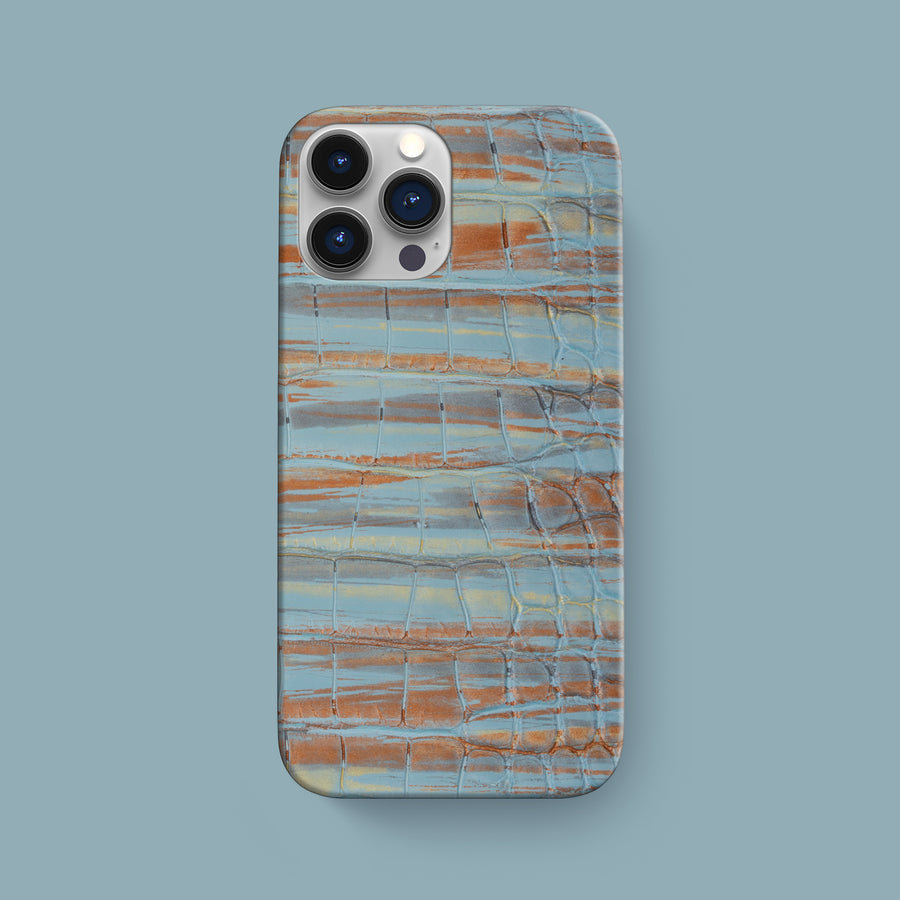 Slim Case 1/1 Copper Blue For iPhone 16 Pro Max In Alligator