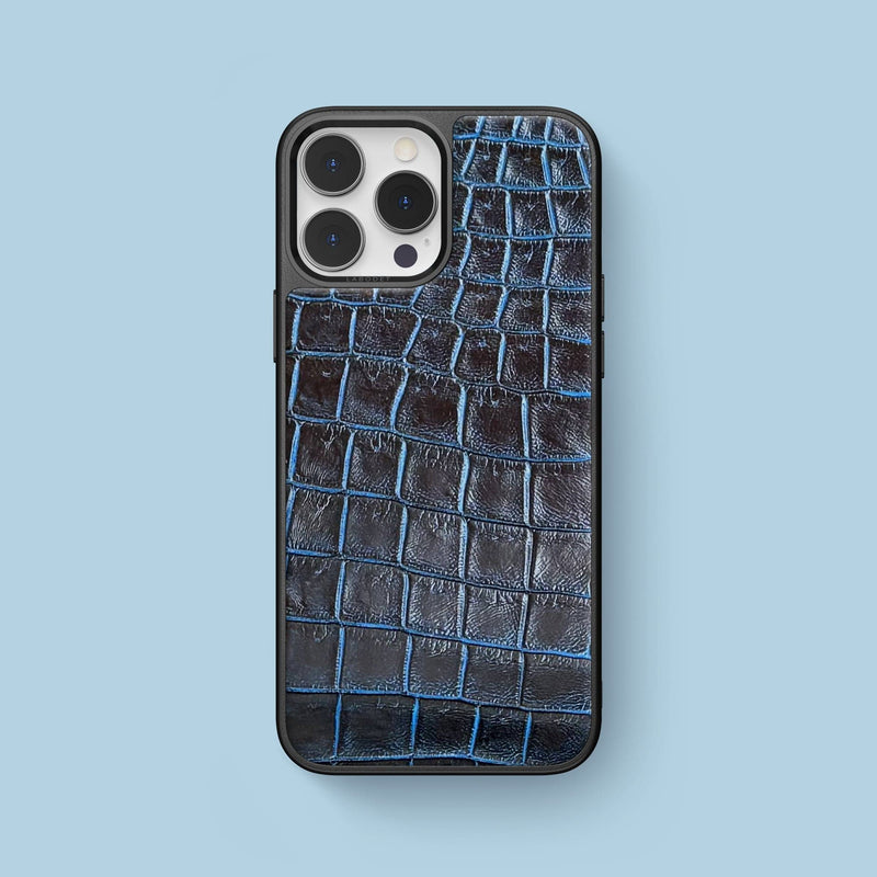 iPhone 15 Pro Max Sport Case 1/1 Cosmic Blue Alligator -1 | Cosmic-Blue