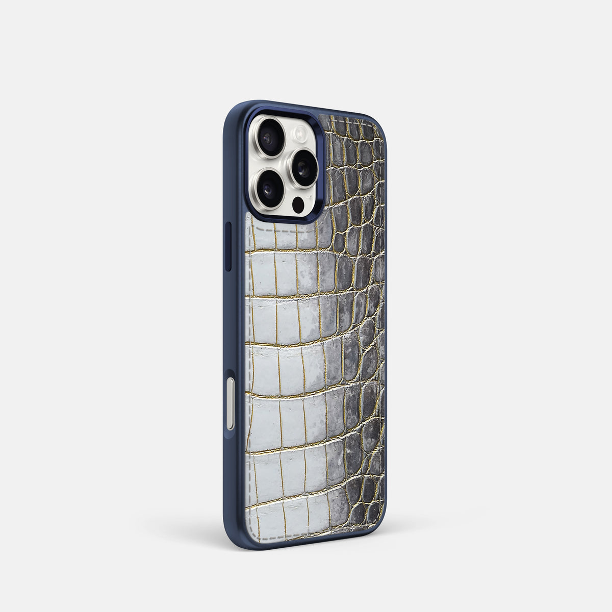 Gold iPhone 16 Pro Toned Sport Case with Blue -2 | Gold-Blue