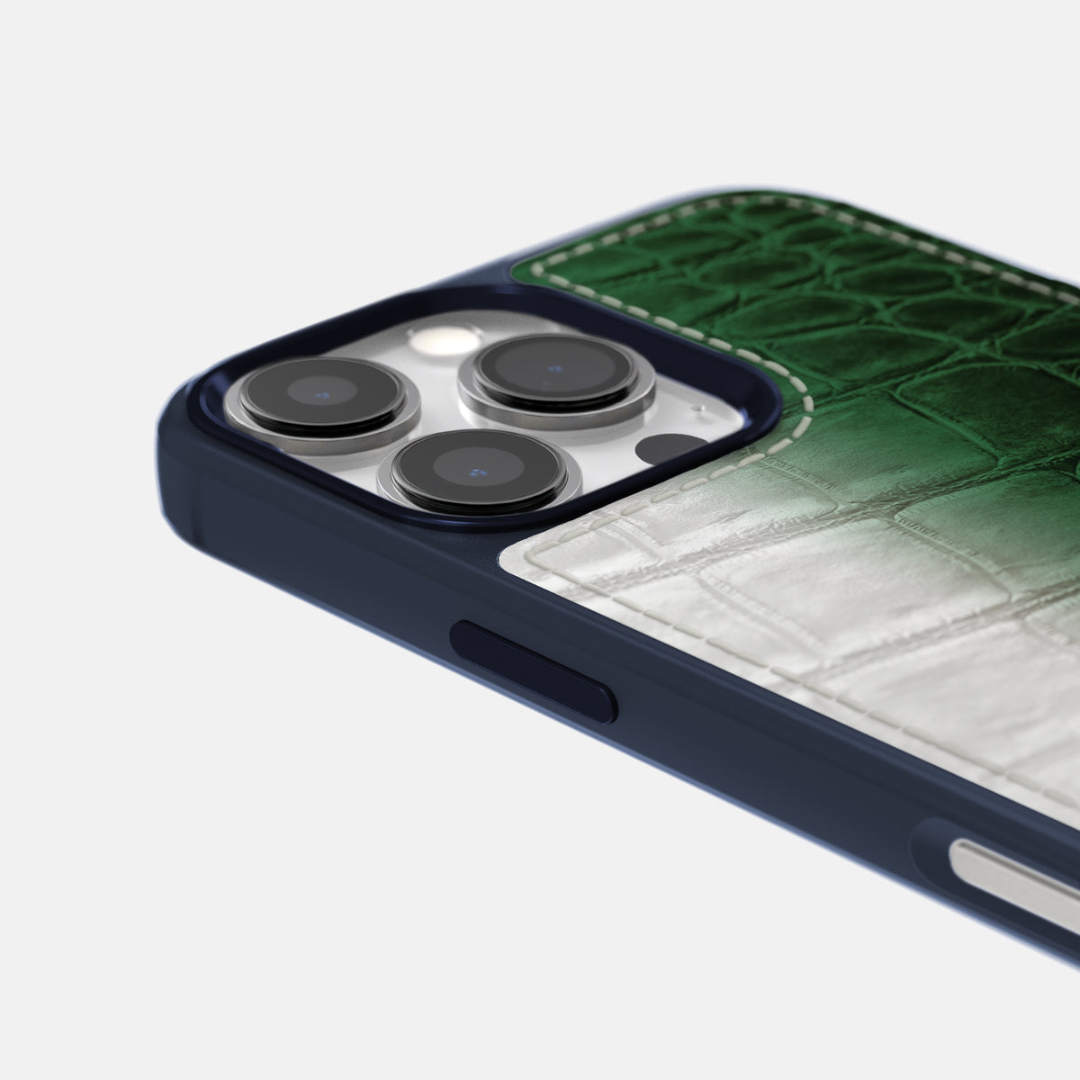 Green iPhone 16 Pro Toned Sport Case with Blue -5 | Green-Blue