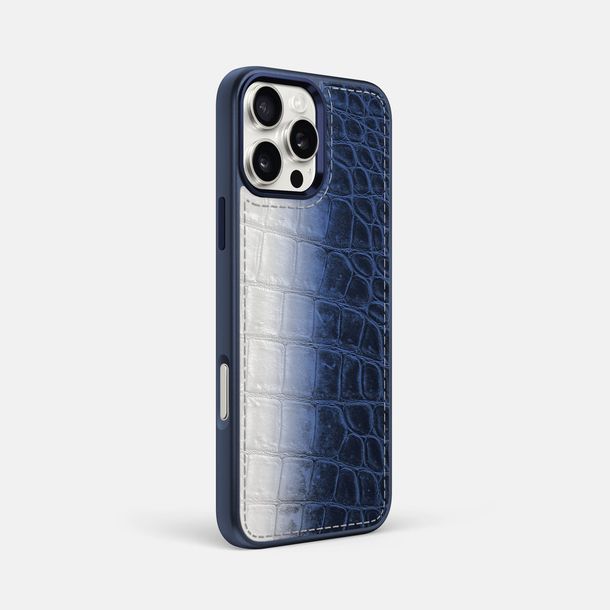 Navy Blue iPhone 16 Pro Max Toned Sport Case with Blue -2 | Navy-Blue-Blue
