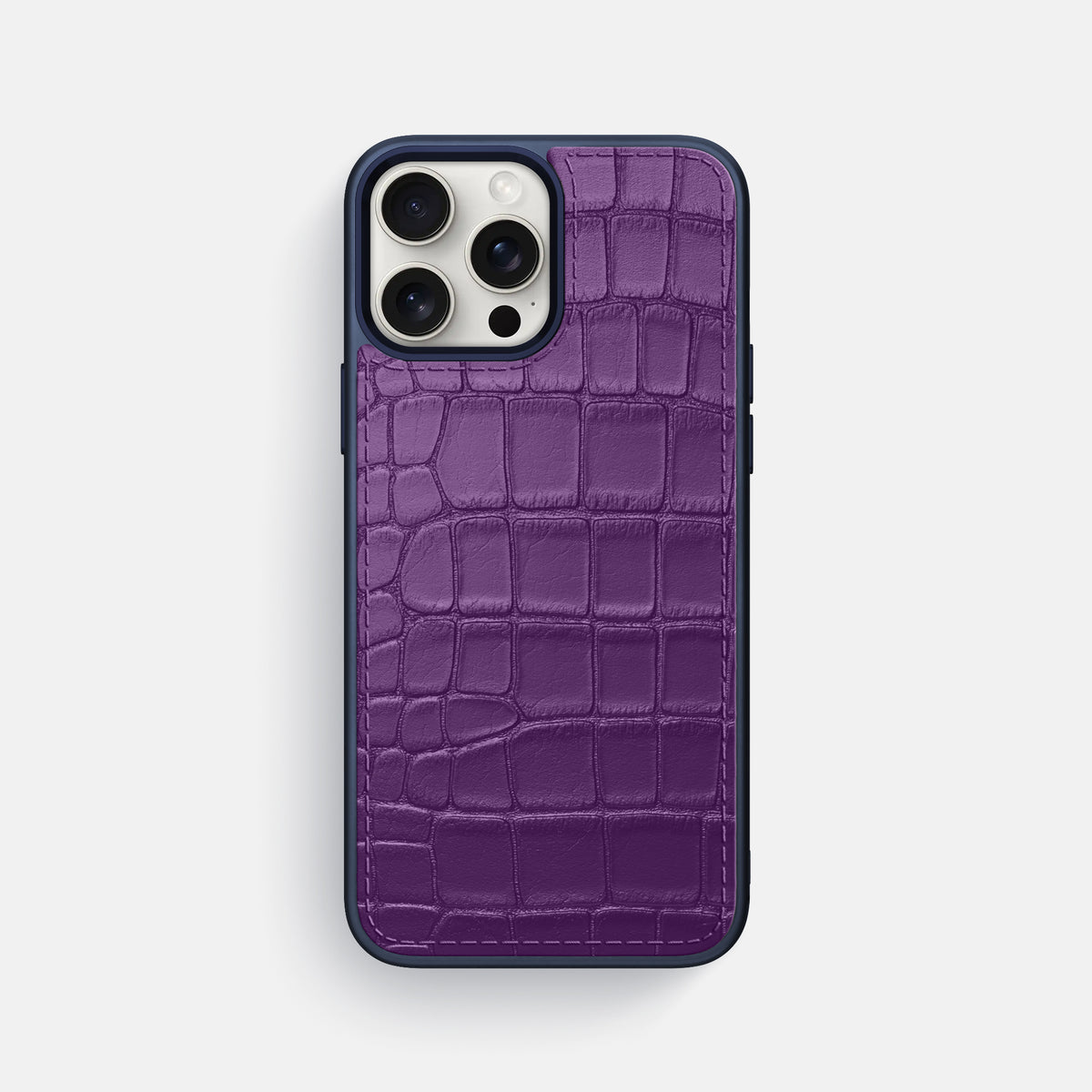 Purple iPhone 16 Pro Max Toned Sport Case In Alligator with Blue -1 | Purple-Blue