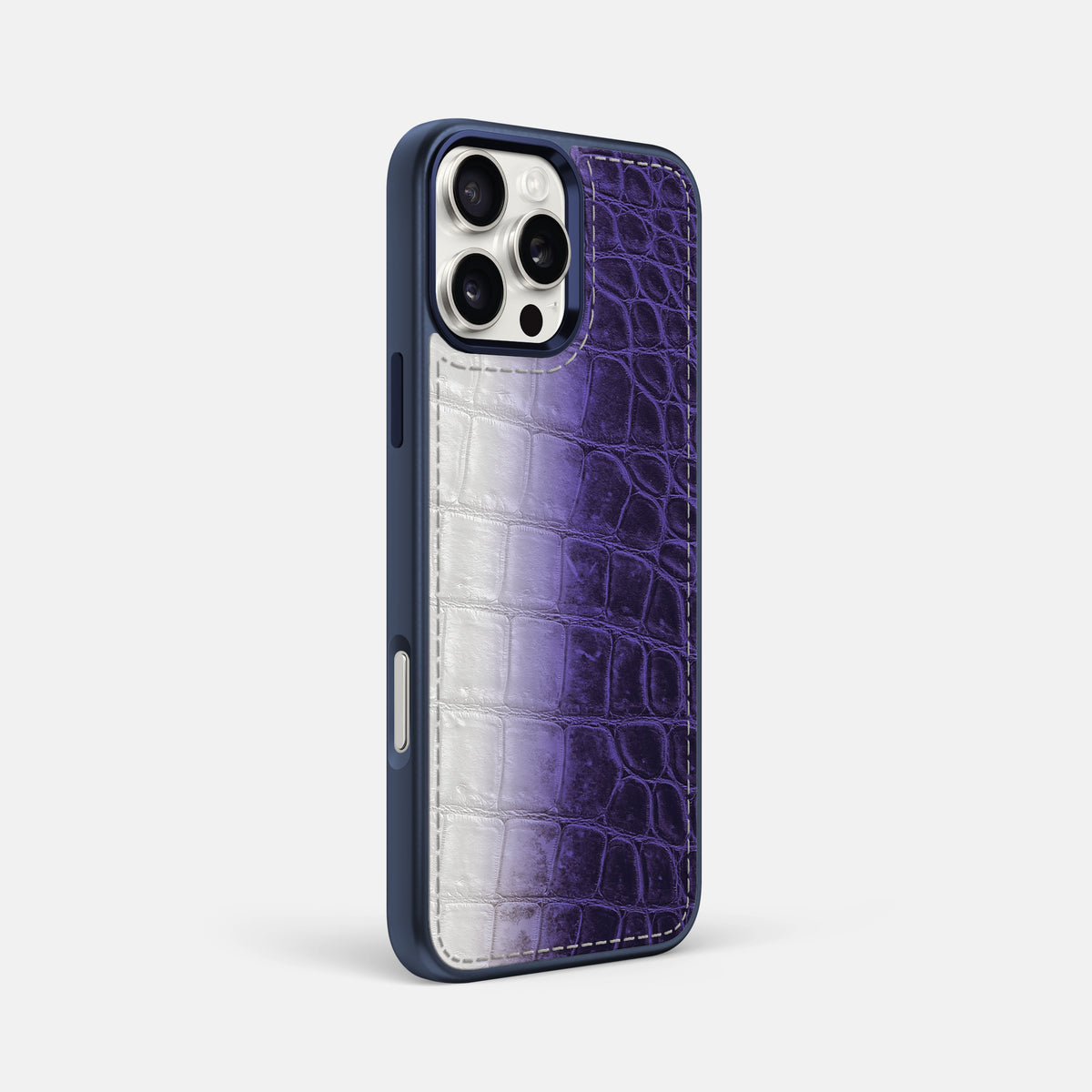 Purple iPhone 16 Pro Max Toned Sport Case with Blue -2 | Purple-Blue