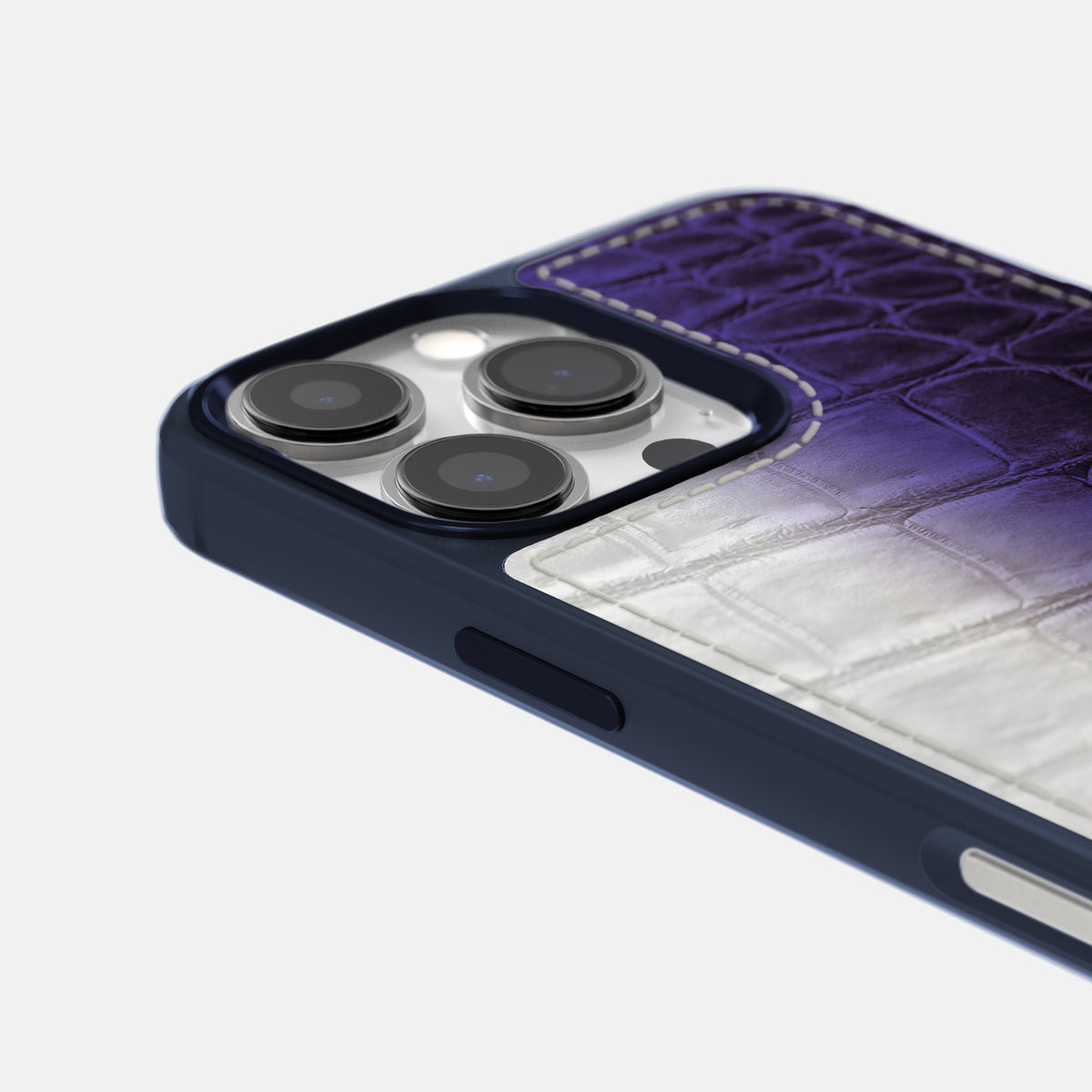 Purple iPhone 16 Pro Max Toned Sport Case with Blue -5 | Purple-Blue