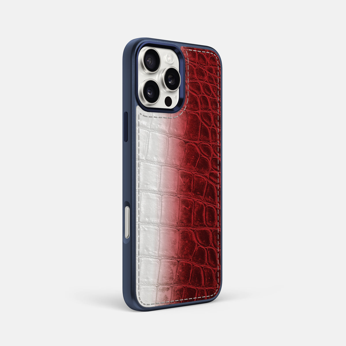 Red iPhone 16 Pro Max Toned Sport Case with Blue -2 | Red-Blue