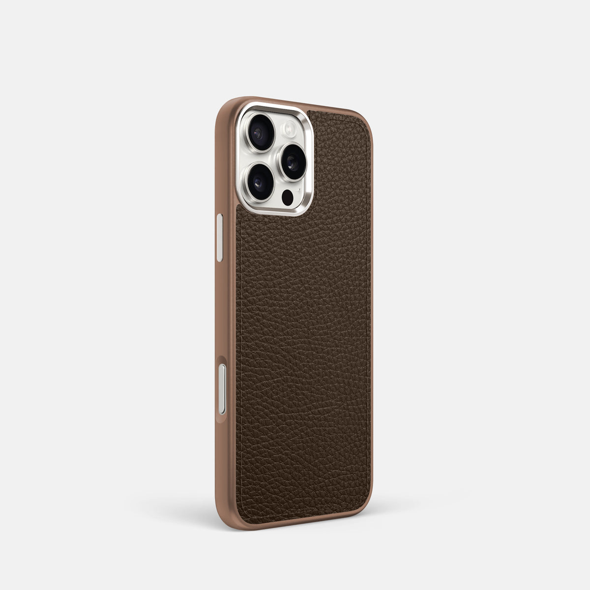Dark Brown iPhone 16 Pro Sport Case Alligator with Brown -2 | Dark-Brown-Brown