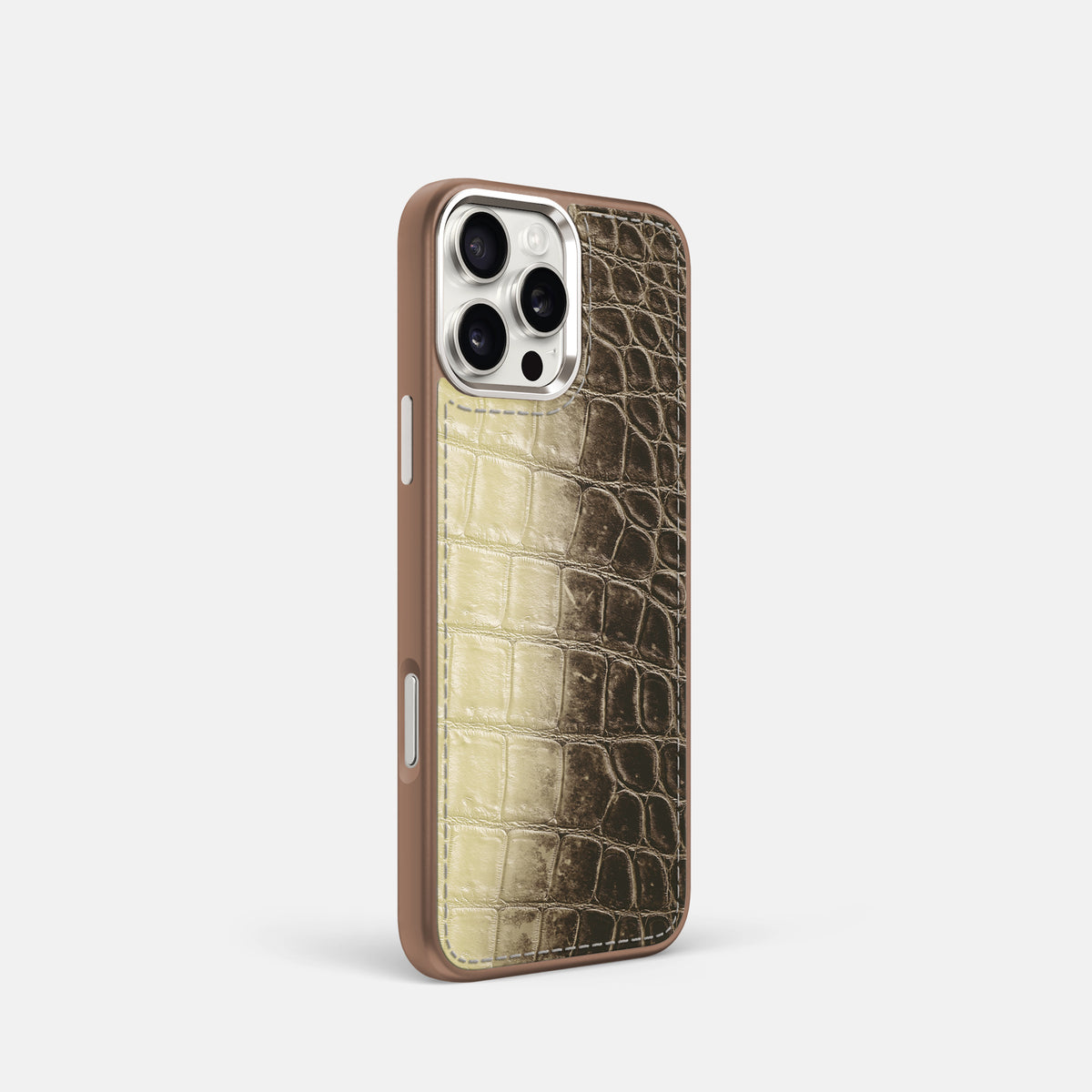 Natural iPhone 16 Pro Toned Sport Case with Brown -2 | Natural-Brown