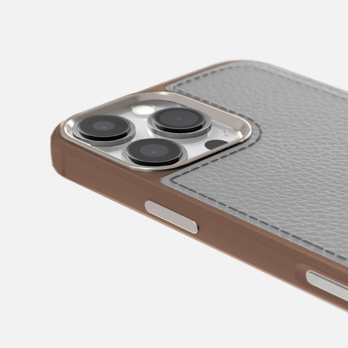 Nuage iPhone 16 Pro Sport Case Alligator with Brown -5 | Nuage-Brown