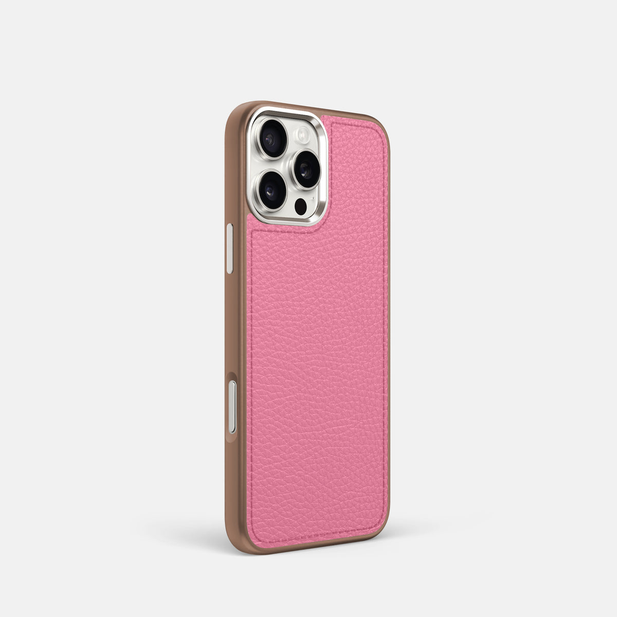 Pink iPhone 16 Pro Sport Case Alligator with Brown -2 | Pink-Brown
