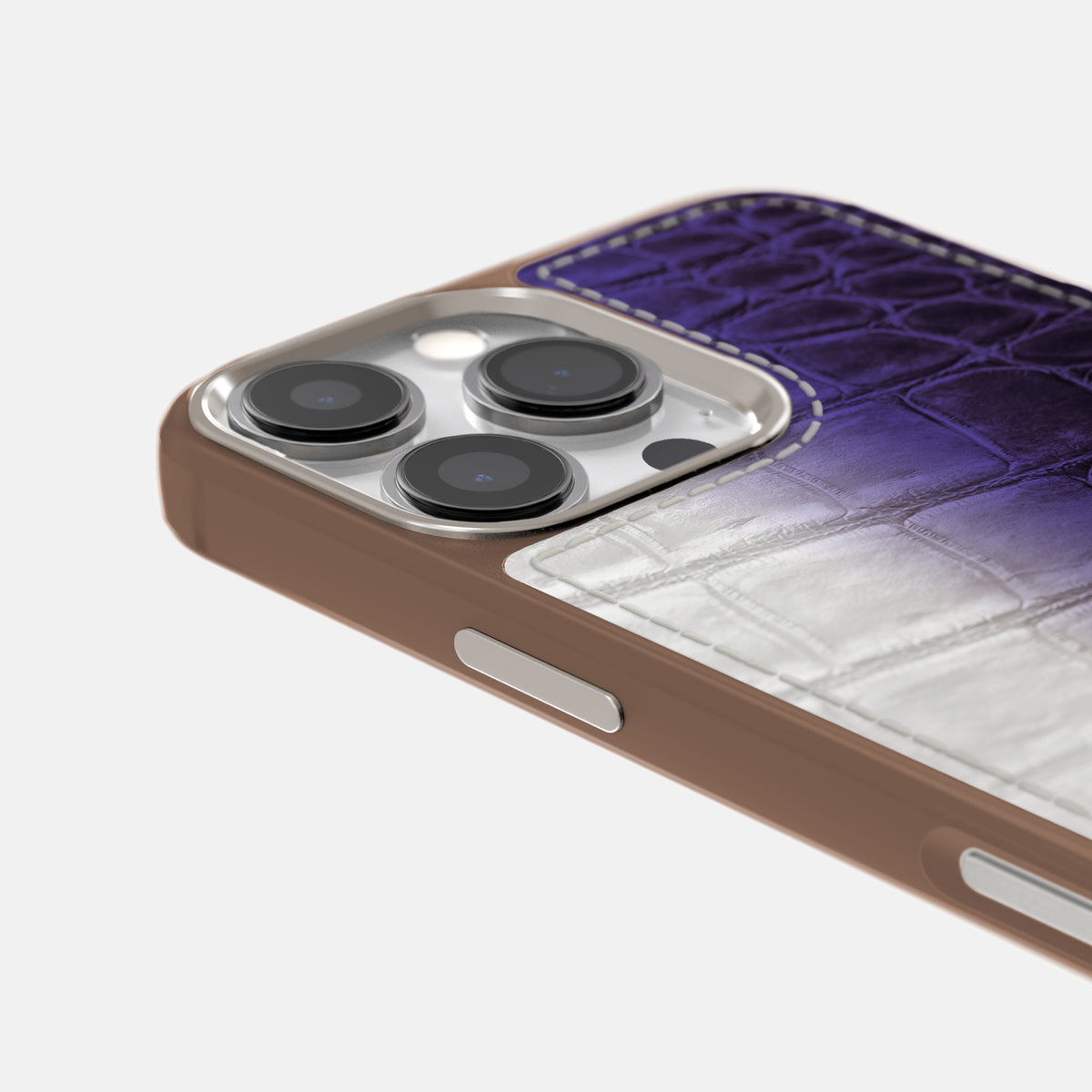 Purple iPhone 16 Pro Toned Sport Case with Brown -5 | Purple-Brown