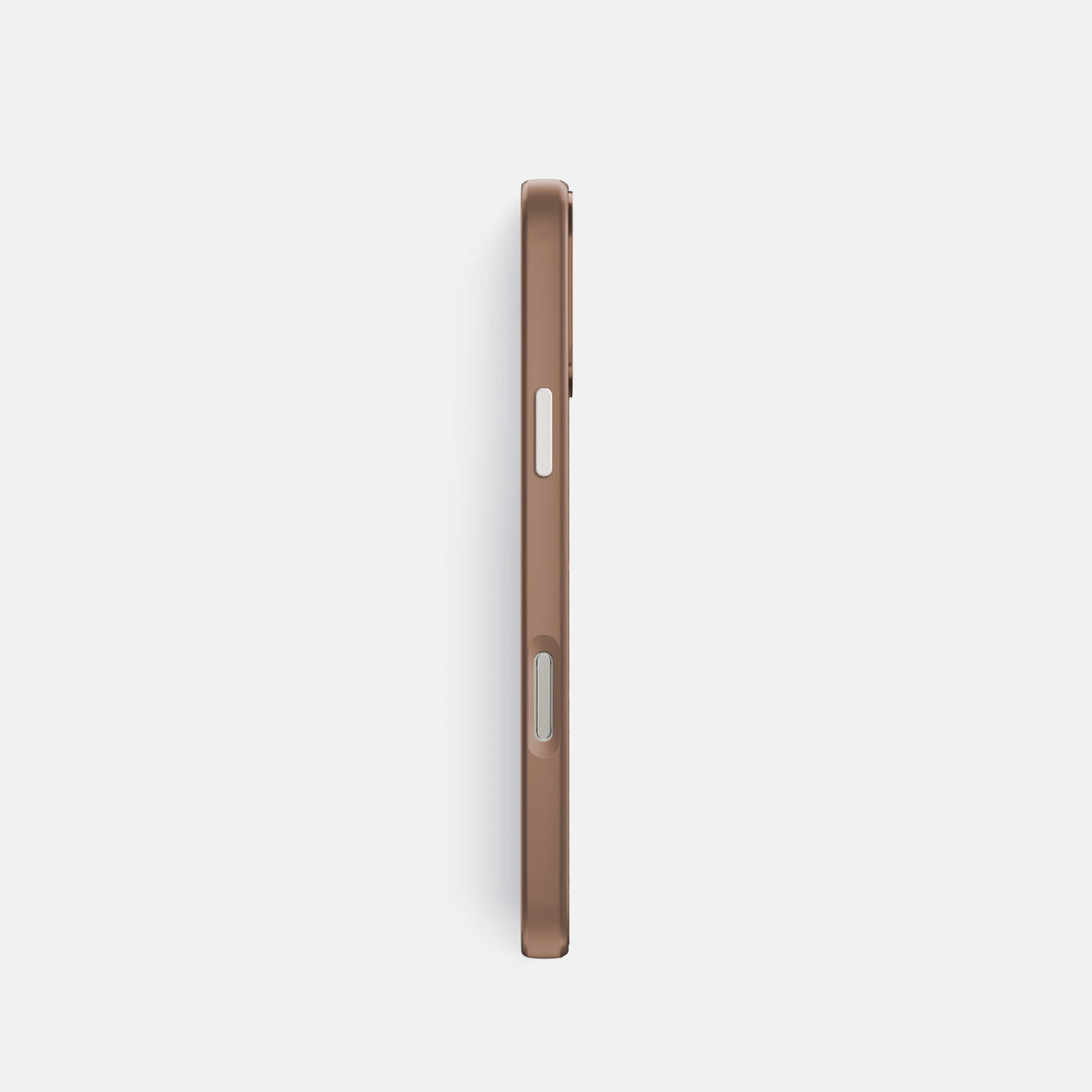Silver iPhone 16 Pro Toned Sport Case with Brown -3 | Silver-Brown