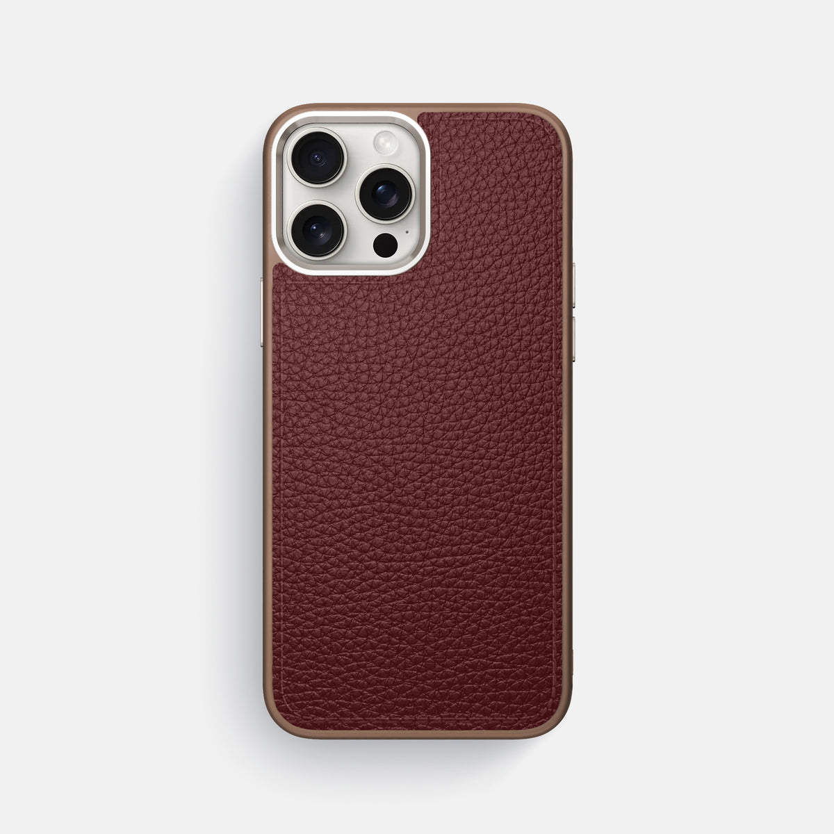 Bordeaux iPhone 16 Pro Max Sport Case Alligator with Brown -1 | Bordeaux-Brown
