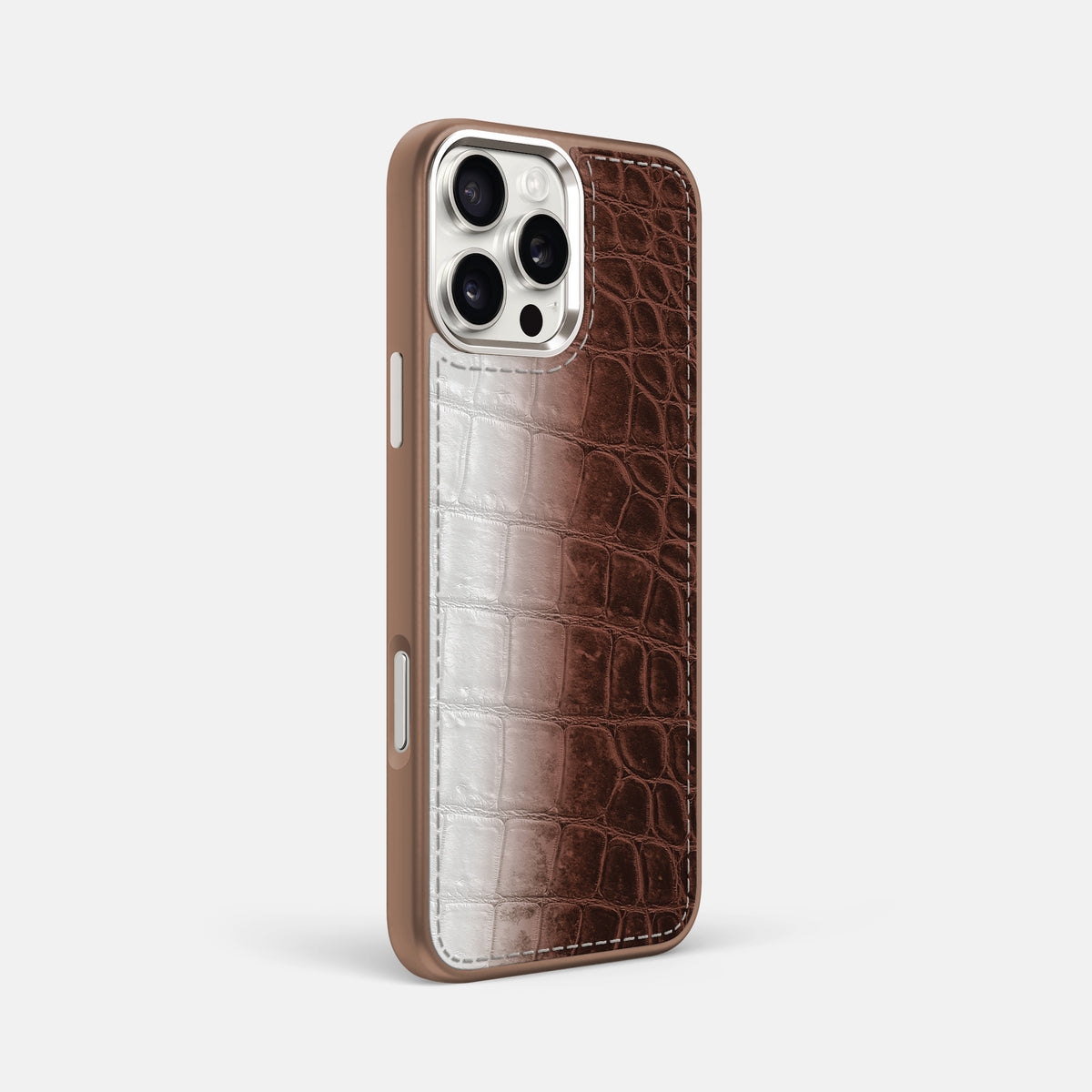 Dark Brown iPhone 16 Pro Max Toned Sport Case with Brown -2 | Dark-Brown-Brown