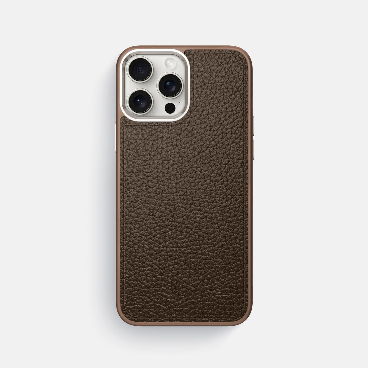 Dark Brown iPhone 16 Pro Max Sport Case Alligator with Brown -1 | Dark-Brown-Brown