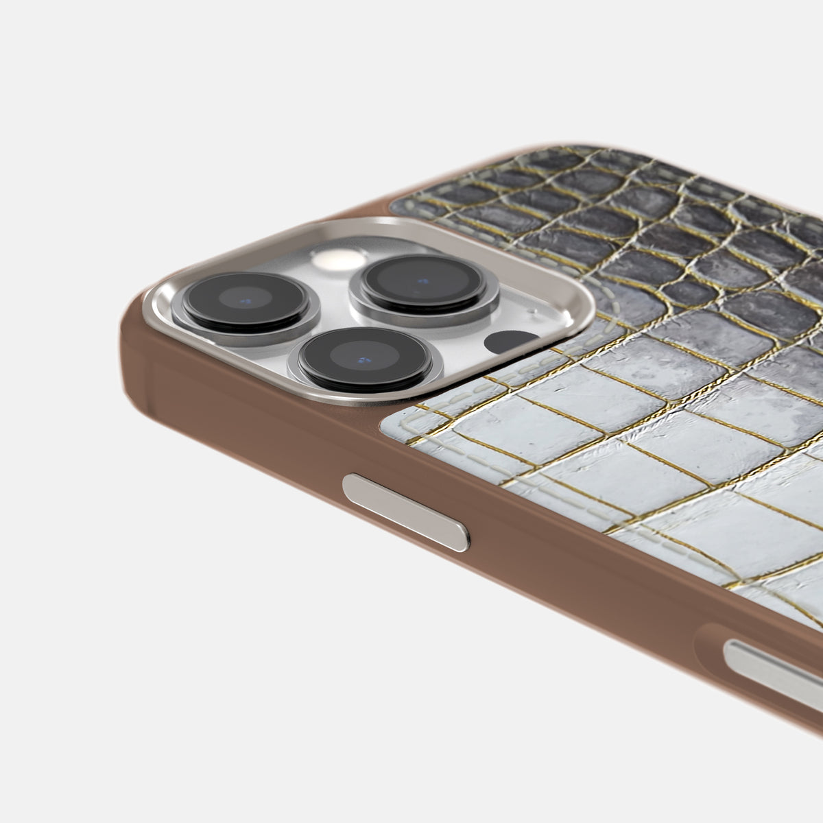 Gold iPhone 16 Pro Max Toned Sport Case with Brown -5 | Gold-Brown