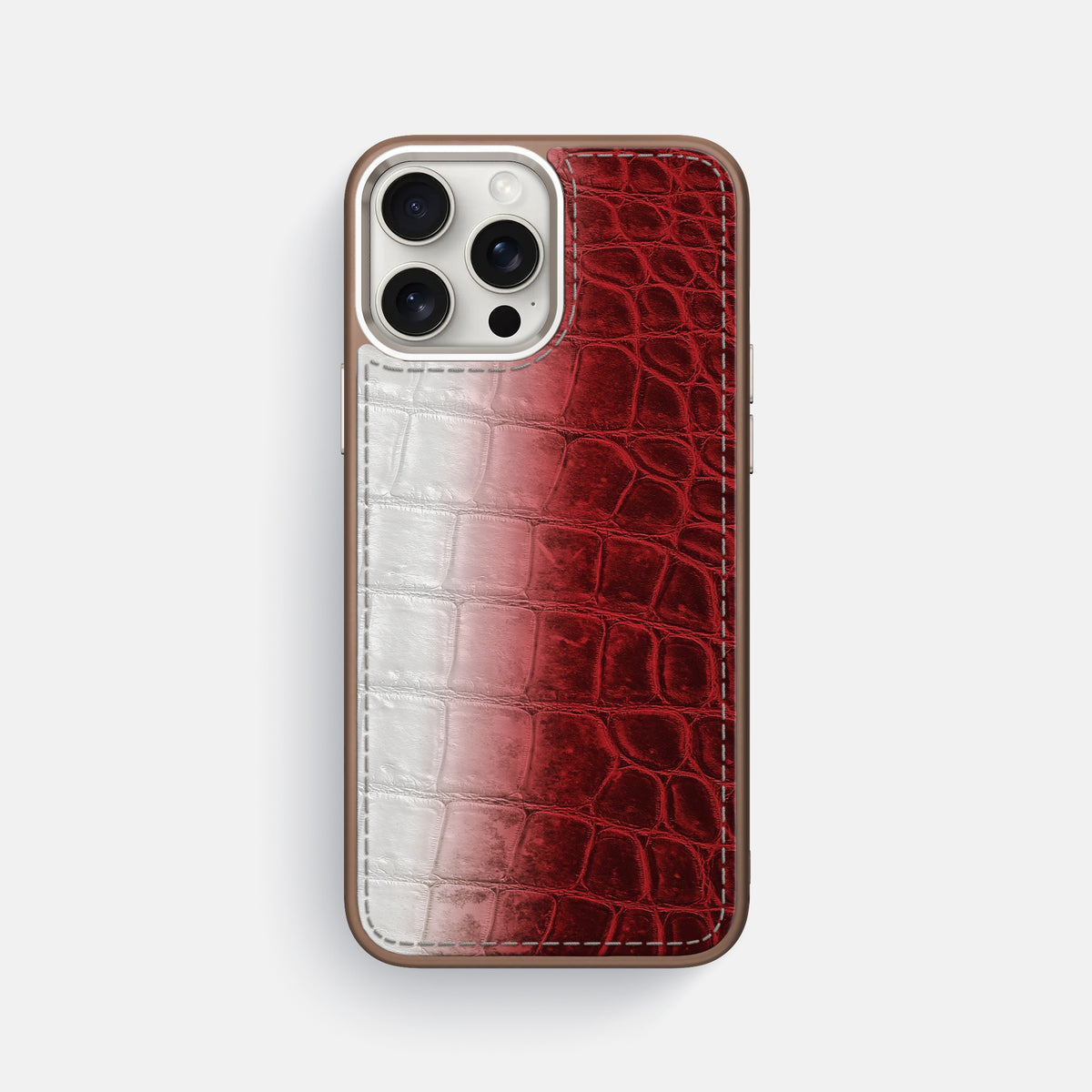 Red iPhone 16 Pro Max Toned Sport Case with Brown -1 | Red-Brown