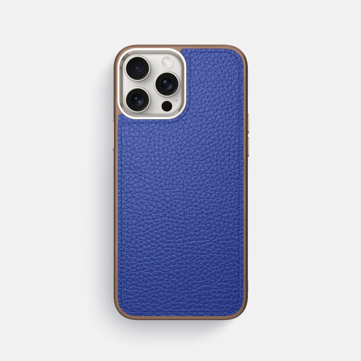 Royal Blue iPhone 16 Pro Max Sport Case Alligator with Brown -1 | Royal-Blue-Brown