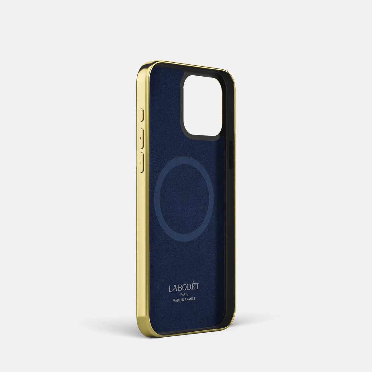 Fuchsia iPhone 16 Pro Metallic Sport Case In Alligator with Gold -4 | Fuchsia-Gold