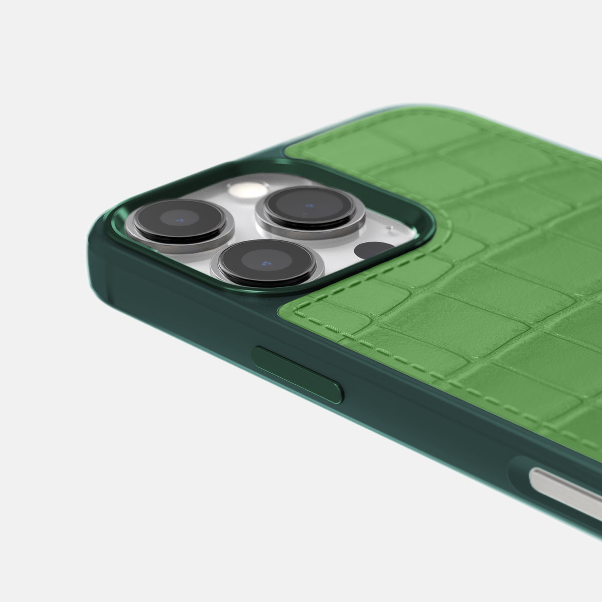 Apple-Green iPhone 16 Pro Toned Sport Case In Alligator with Green -5 | Apple-Green-Green