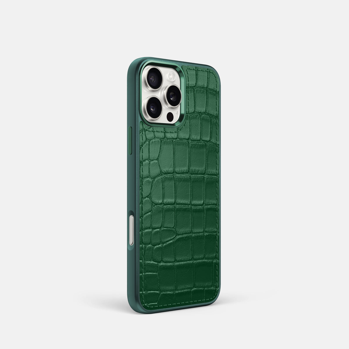 Forest-Green iPhone 16 Pro Toned Sport Case In Alligator with Green -2 | Forest-Green-Green
