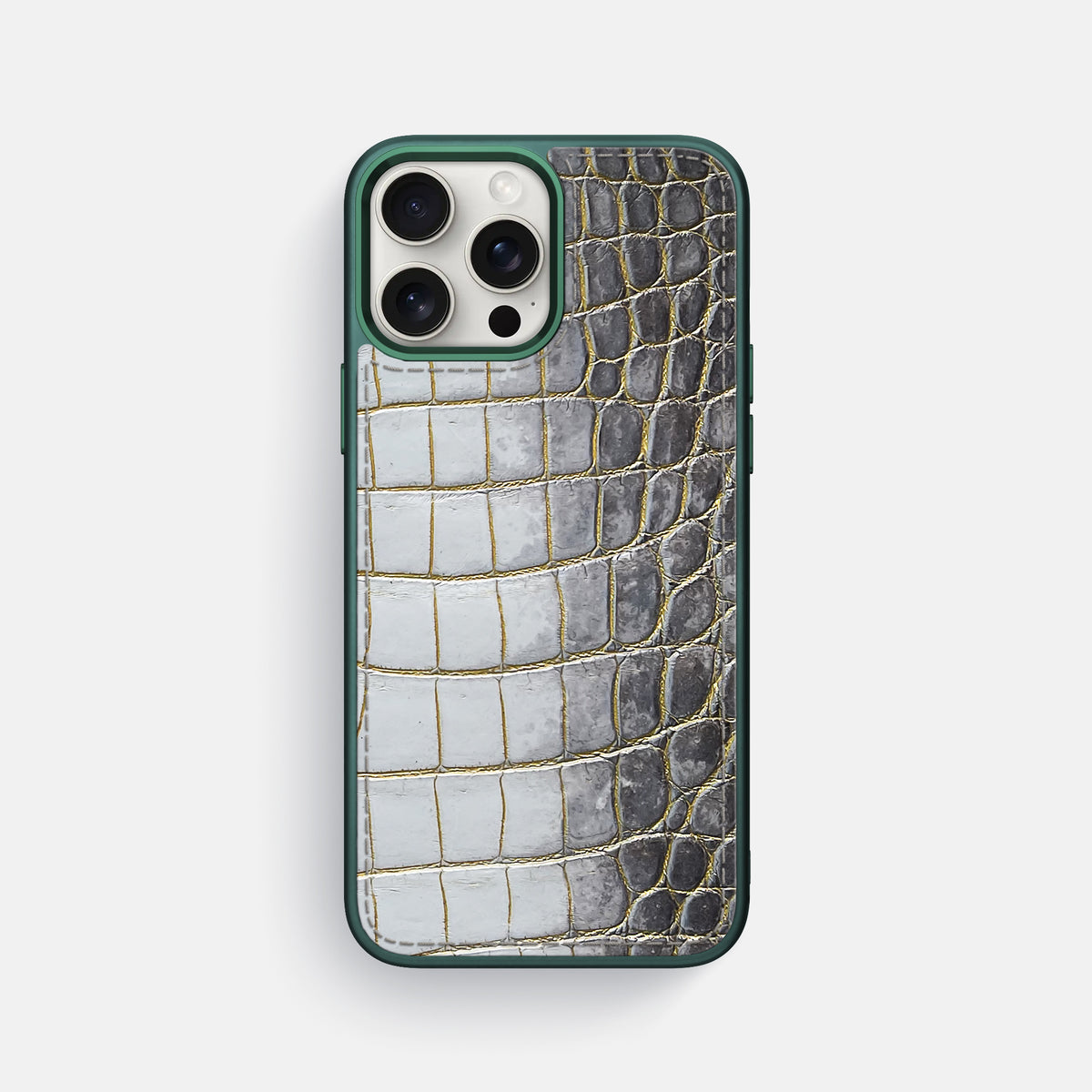 Gold iPhone 16 Pro Max Toned Sport Case with Green -1 | Gold-Green