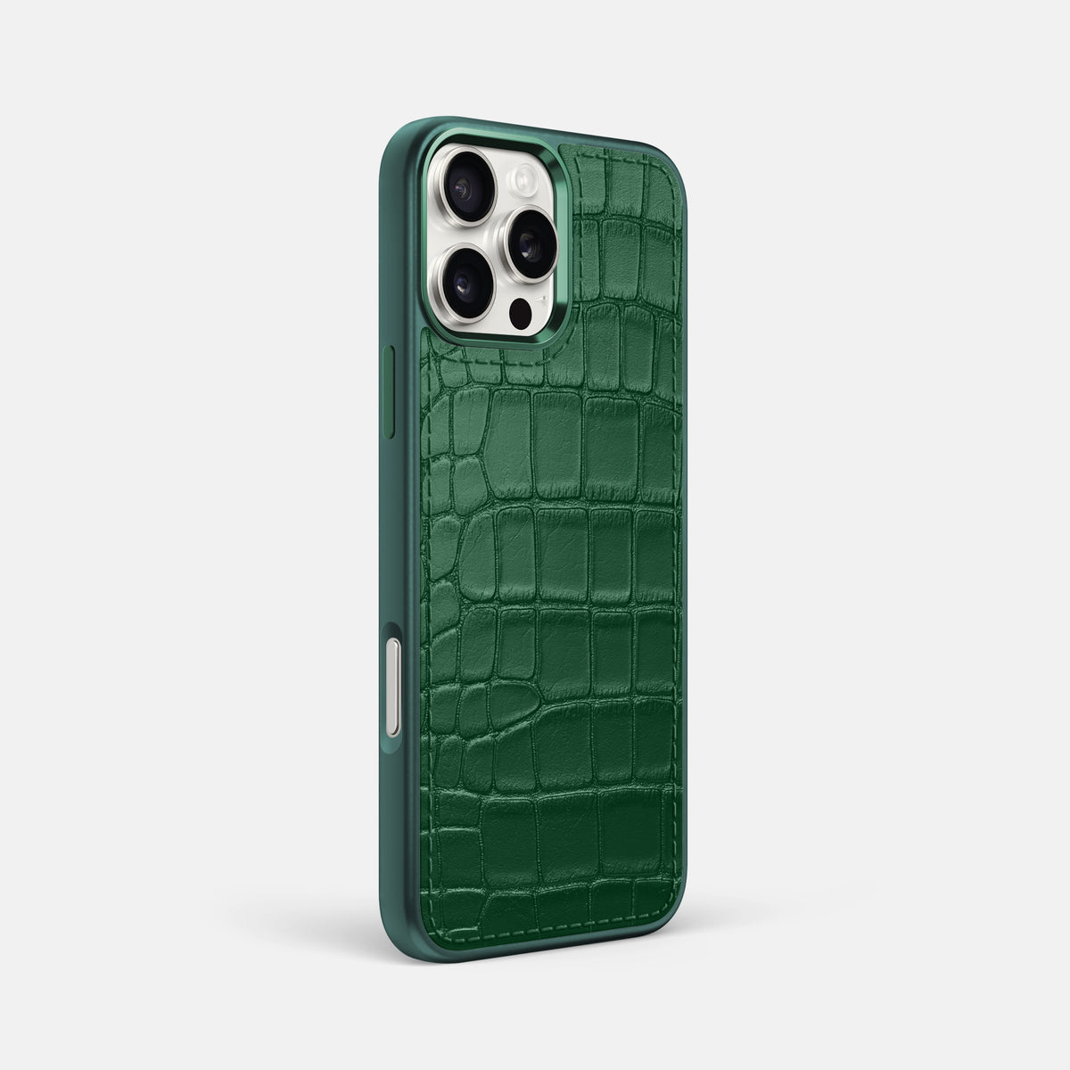 Forest-Green iPhone 16 Pro Max Toned Sport Case In Alligator with Green -2 | Forest-Green-Green