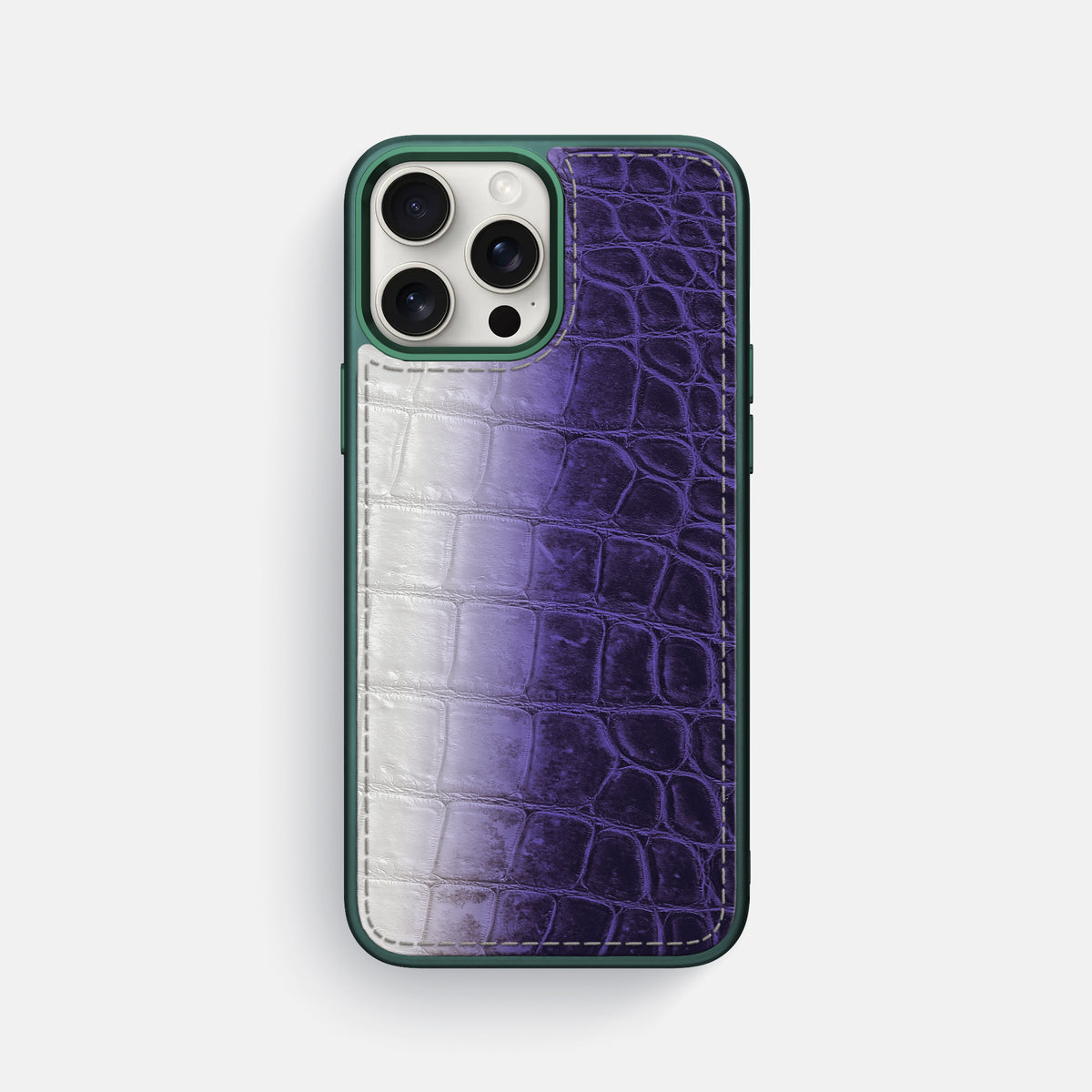 Purple iPhone 16 Pro Max Toned Sport Case with Green -1 | Purple-Green