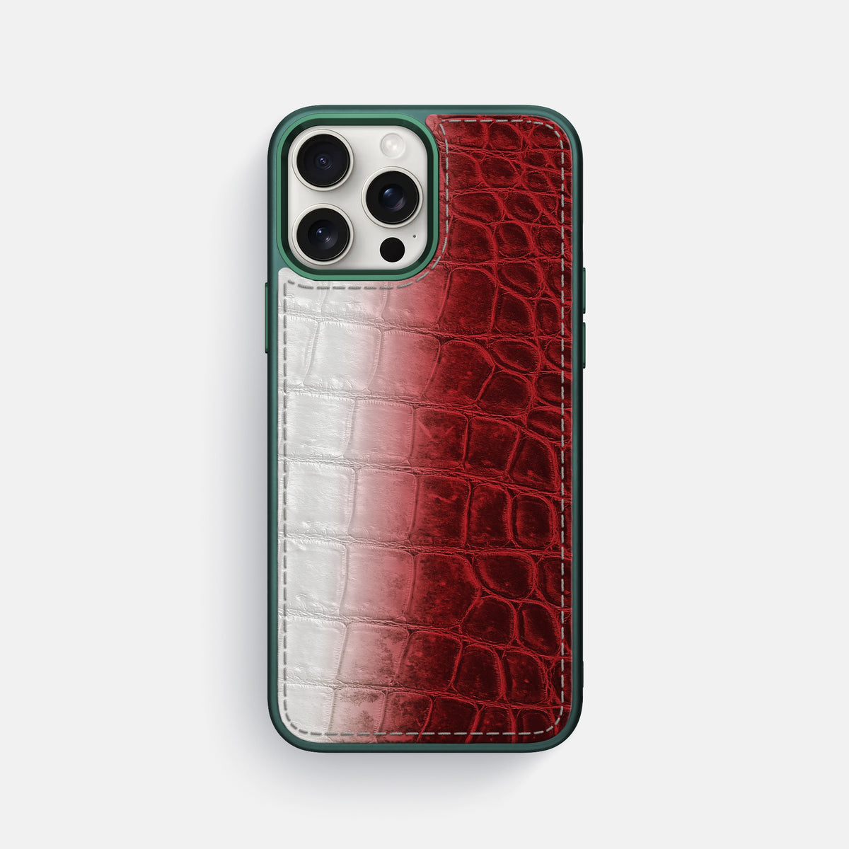 Red iPhone 16 Pro Max Toned Sport Case with Green -1 | Red-Green