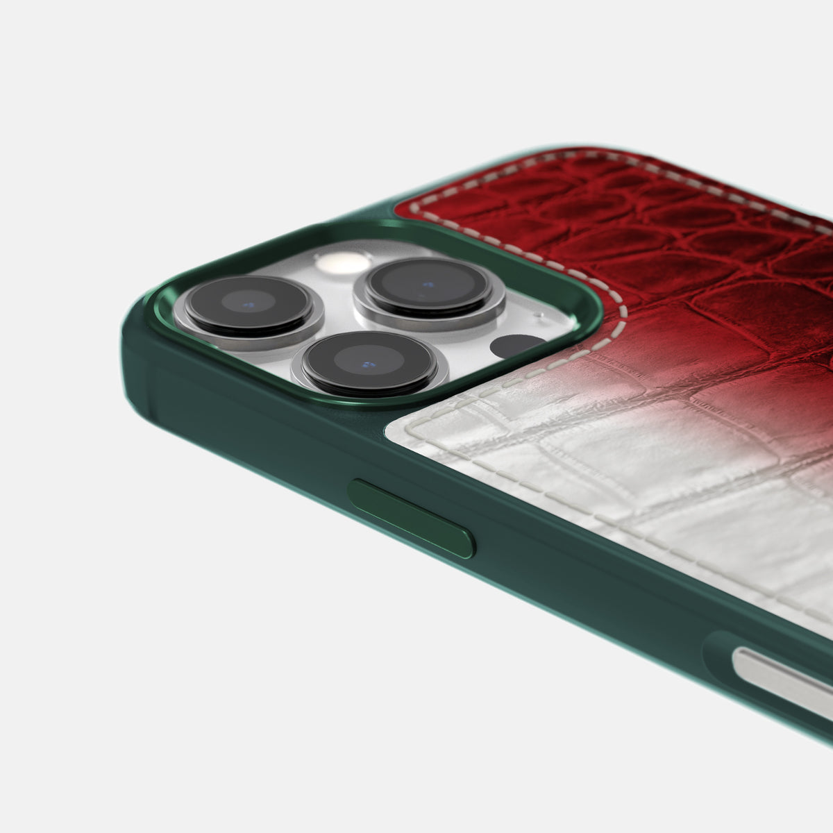 Red iPhone 16 Pro Max Toned Sport Case with Green -5 | Red-Green