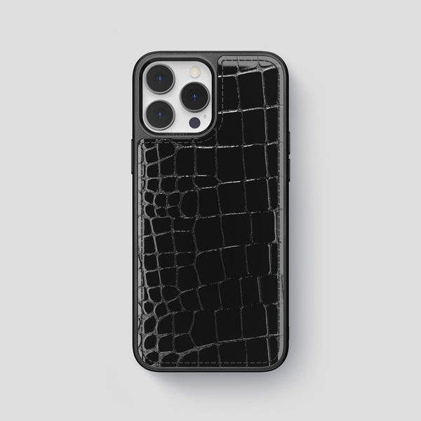 Sport Case For iPhone 15 Pro Max In Shiny Alligator