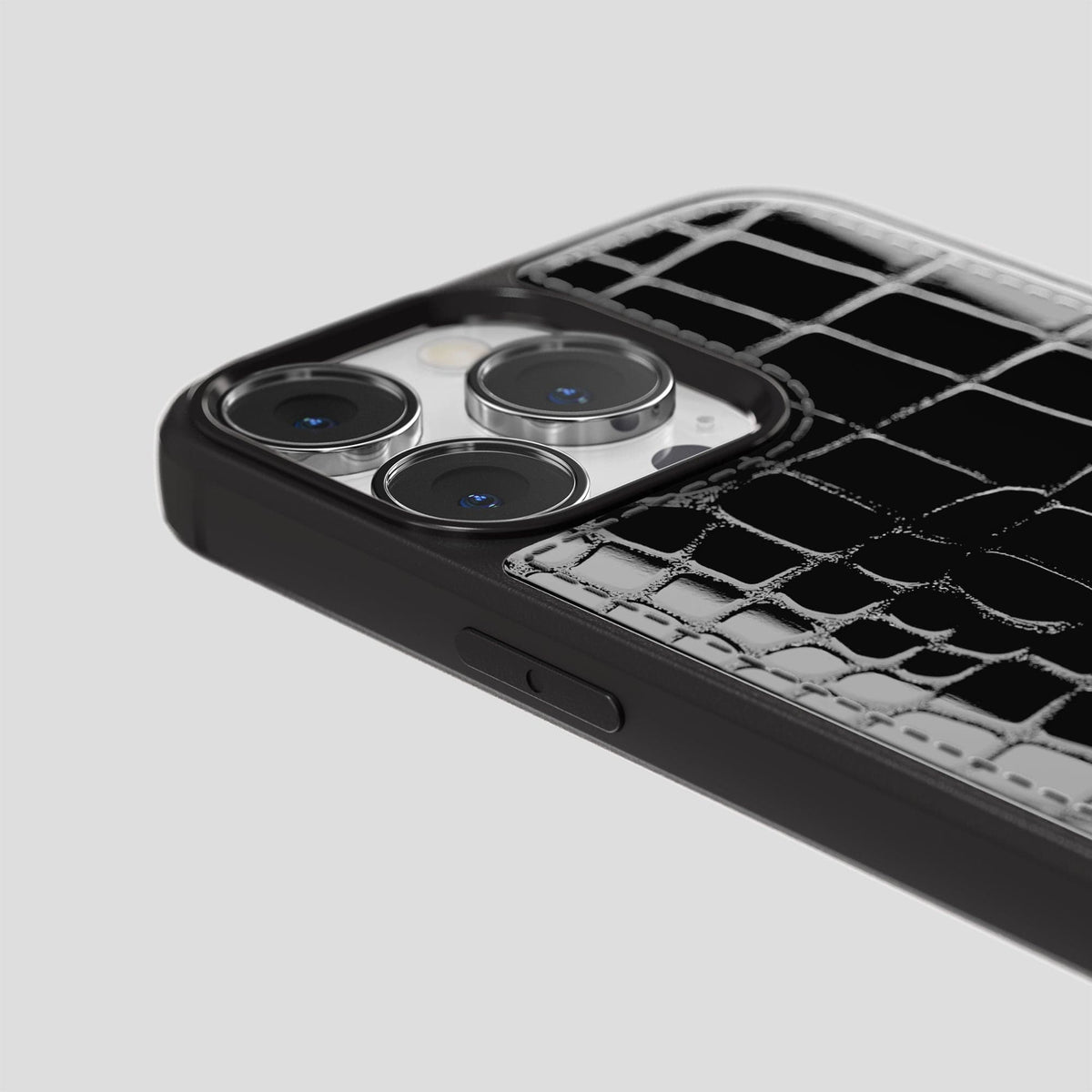 Black Sport iPhone 14 Pro Shiny Alligator -6 | Black
