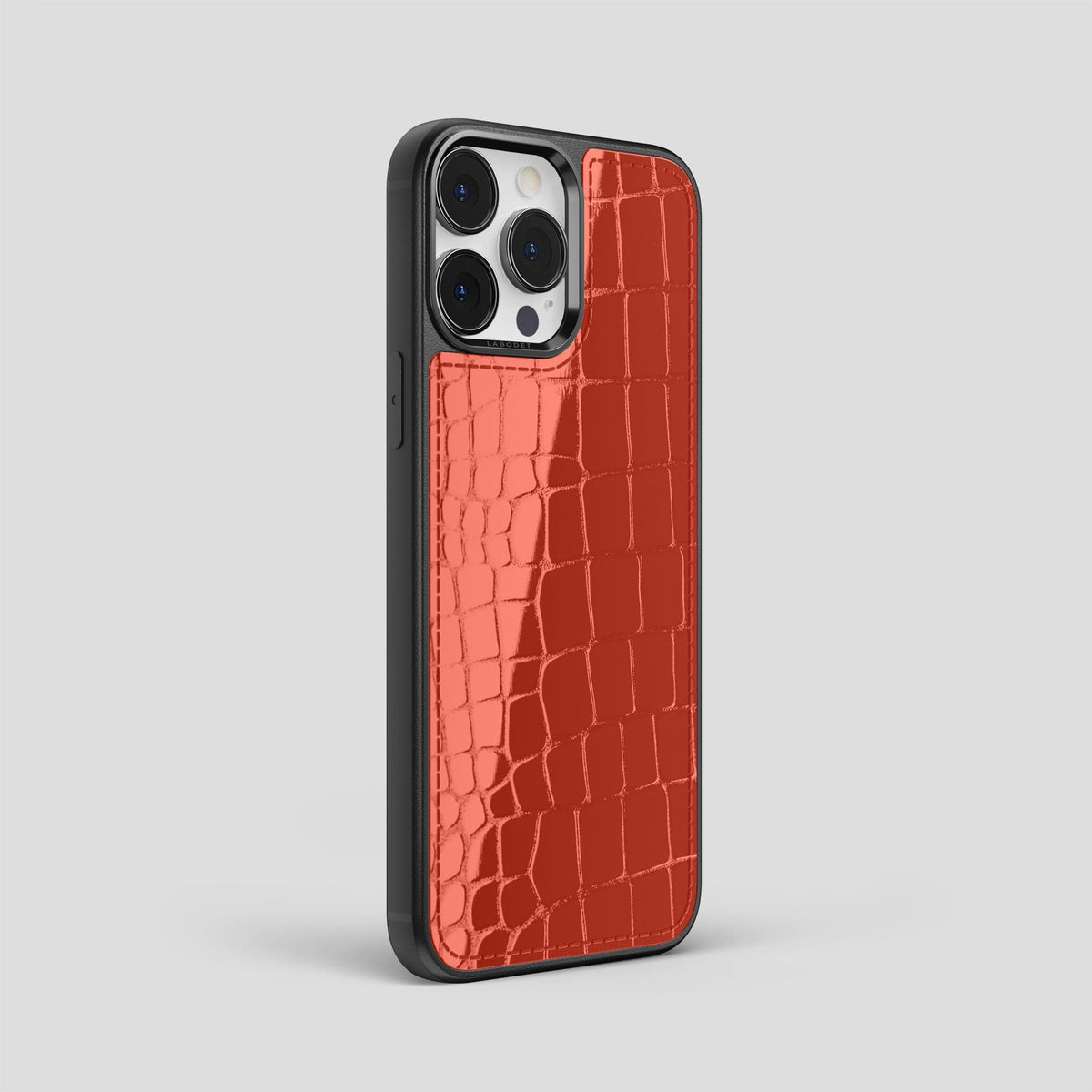 Coral-Orange Sport iPhone 14 Pro Shiny Alligator -2 | Coral-Orange