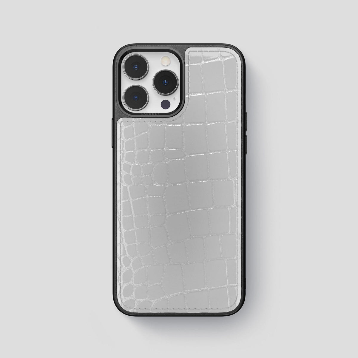 White Sport iPhone 14 Pro Shiny Alligator -1 | White