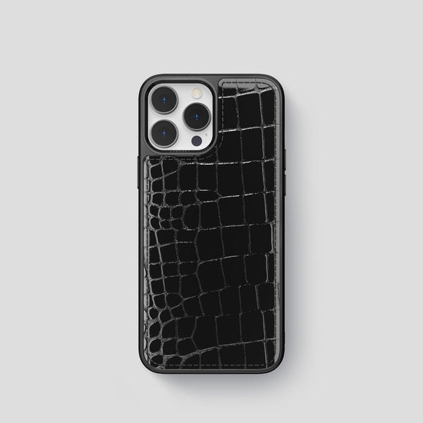 iPhone 15 Pro Sport Case Shiny Alligator
