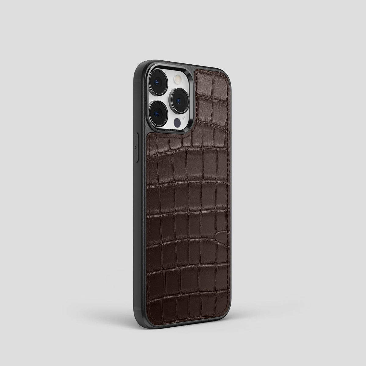 Dark Brown iPhone 14 Pro Sport Case Alligator -2 | Dark-Brown