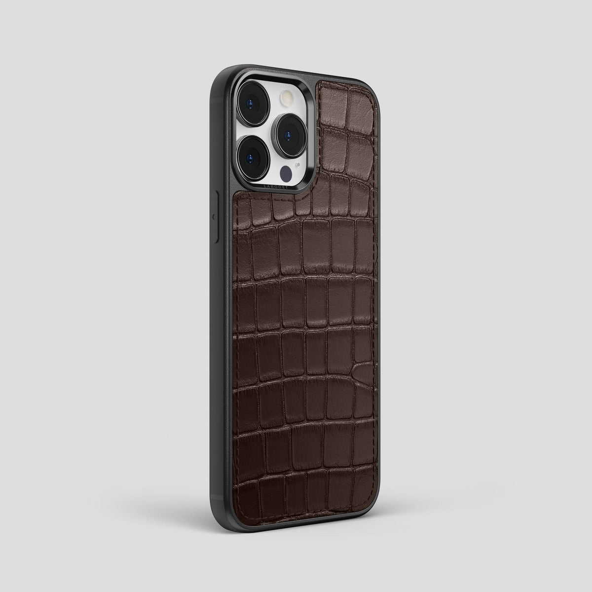 Dark Brown iPhone 14 Pro Max Sport Case Alligator -2 | Dark-Brown