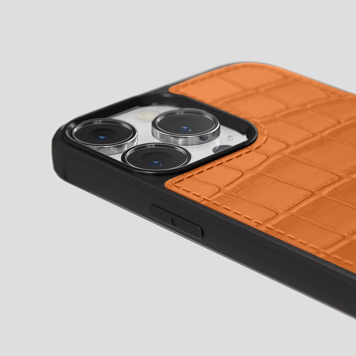 Orange iPhone 14 Pro Max Sport Case Alligator -6 | Orange