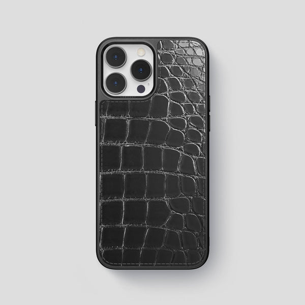 iPhone 15 Pro Max Sport Case Patina Alligator