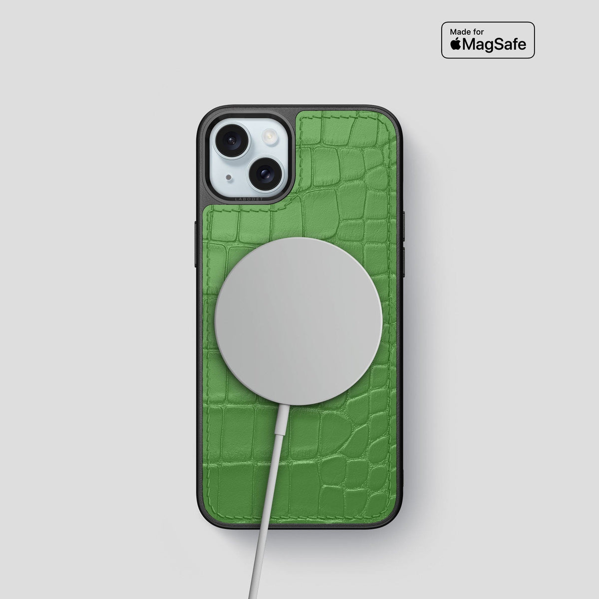Apple-Green iPhone 15 Sport Case Alligator -5 | Apple-Green