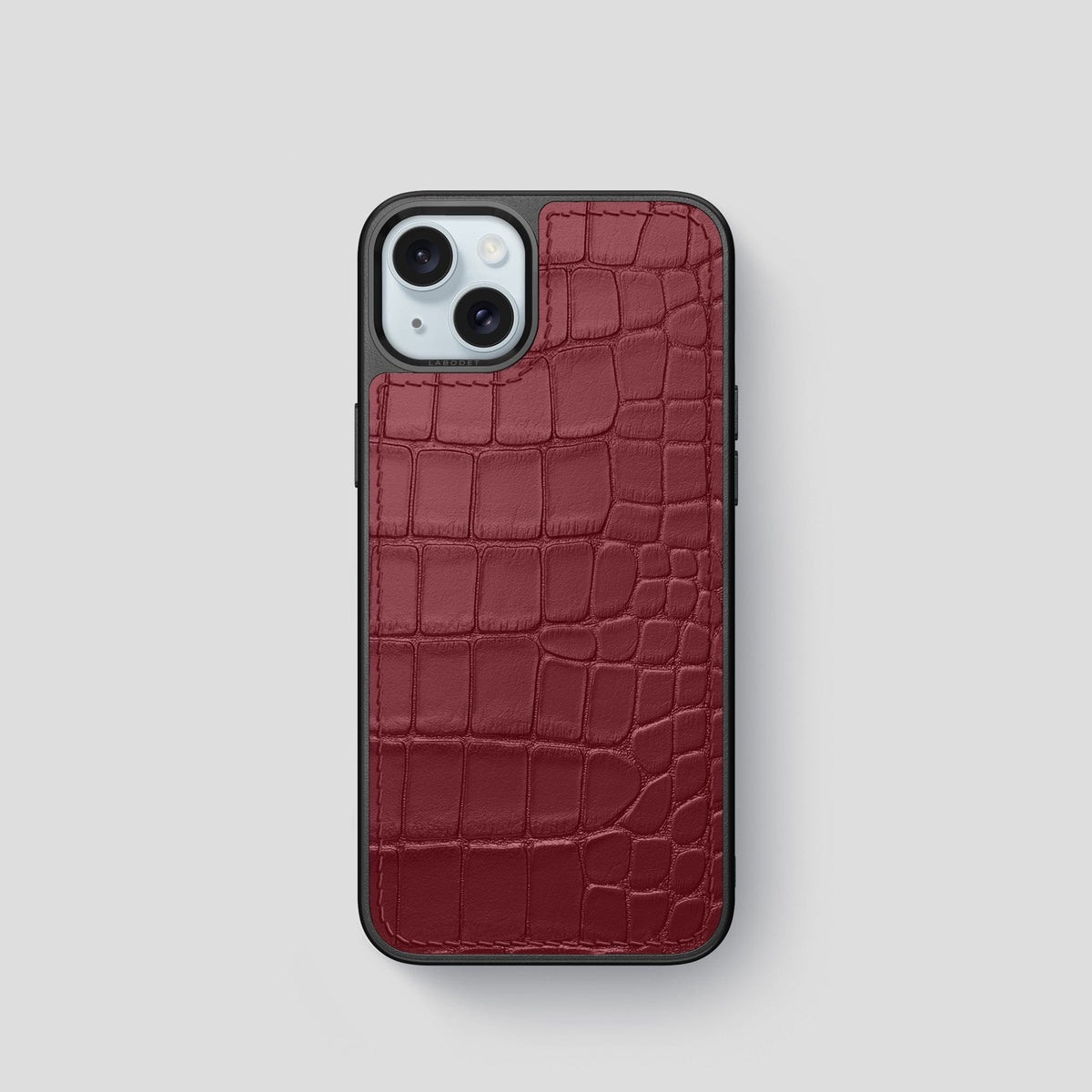 Burgundy iPhone 15 Sport Case Alligator -1 | Burgundy
