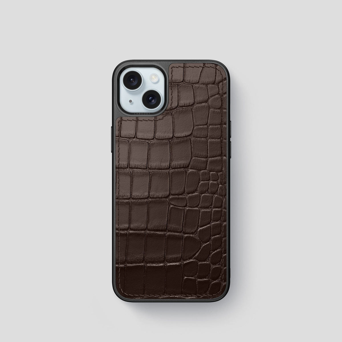 Dark Brown iPhone 15 Sport Case Alligator -1 | Dark-Brown