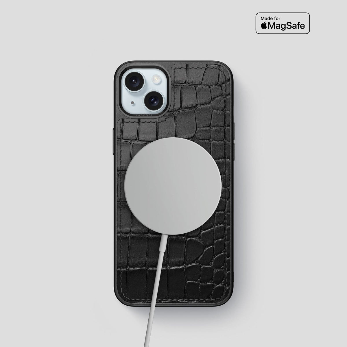 Black iPhone 15 Sport Case Alligator -5 | Black
