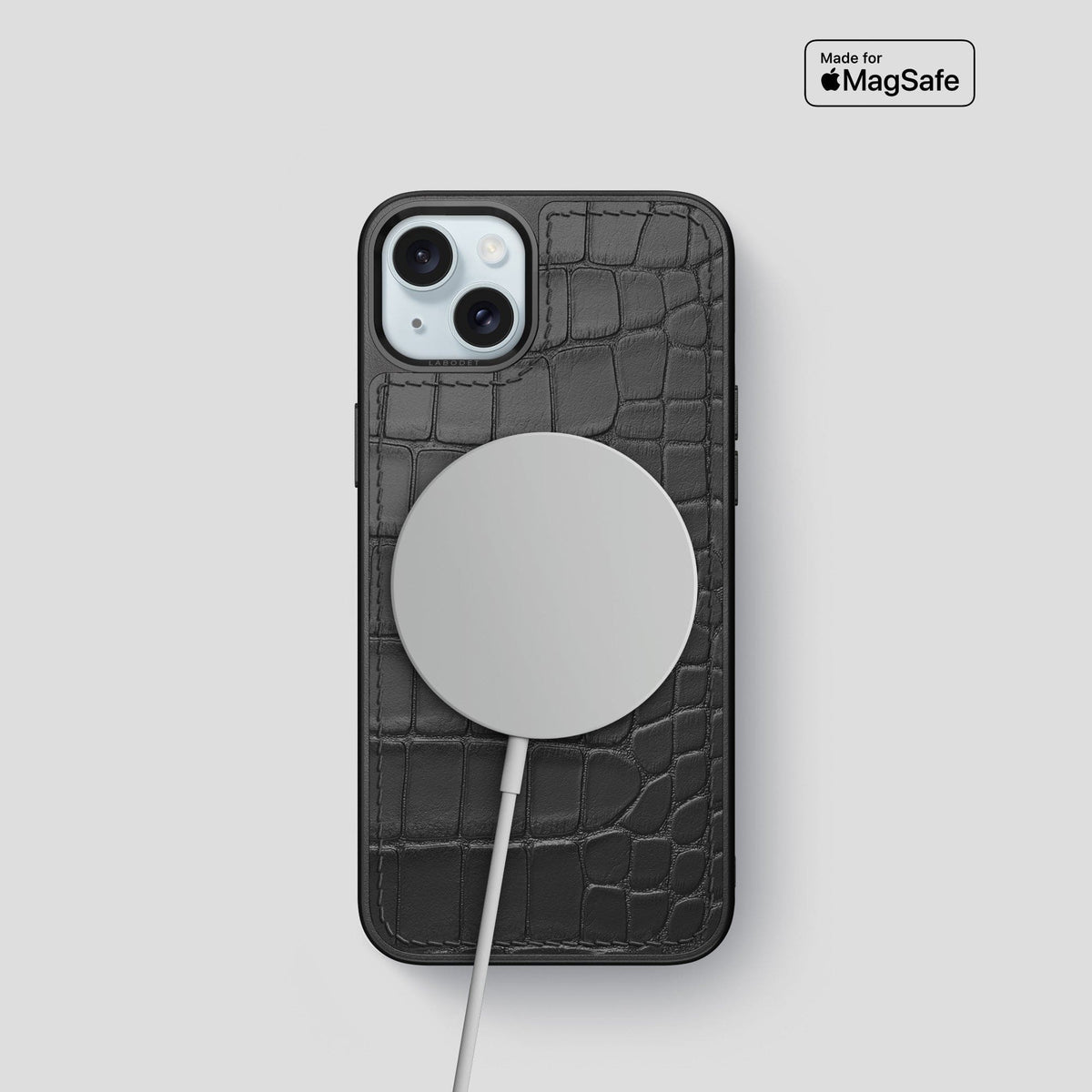 Grey iPhone 15 Sport Case Alligator -5 | Grey