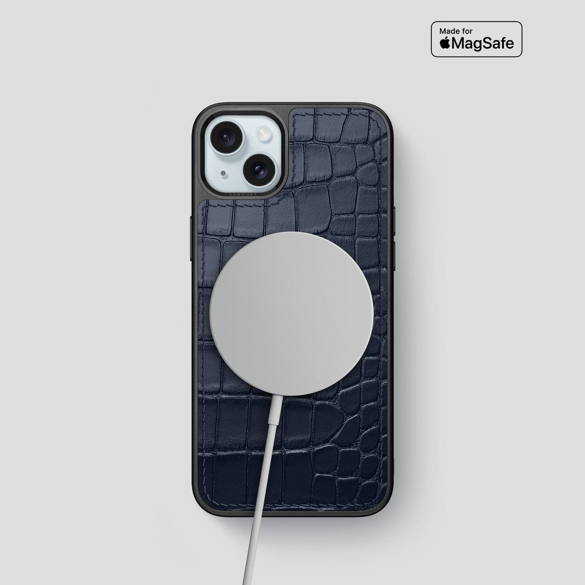 Navy Blue iPhone 15 Sport Case Alligator -5 | Navy-Blue