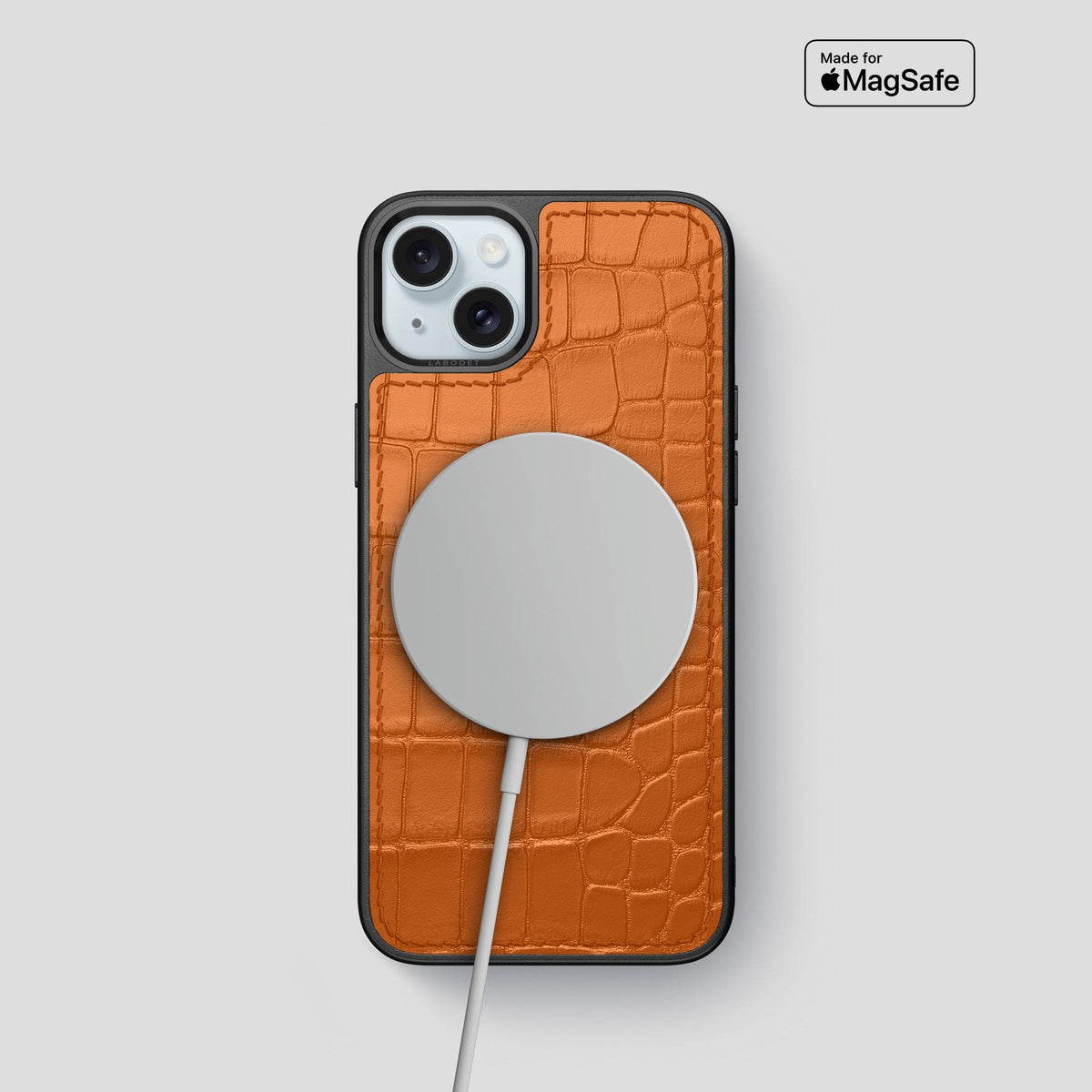 Orange iPhone 15 Sport Case Alligator -5 | Orange